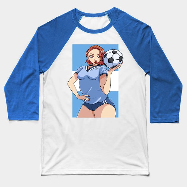 Argentina Futbol Fan Soccer Argentinian Proud Argentine Baseball T-Shirt by Noseking